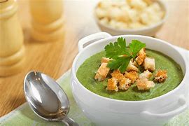 Cream of spinach soup